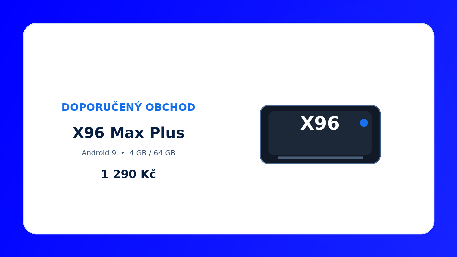 Doporučený obchod AliExpress